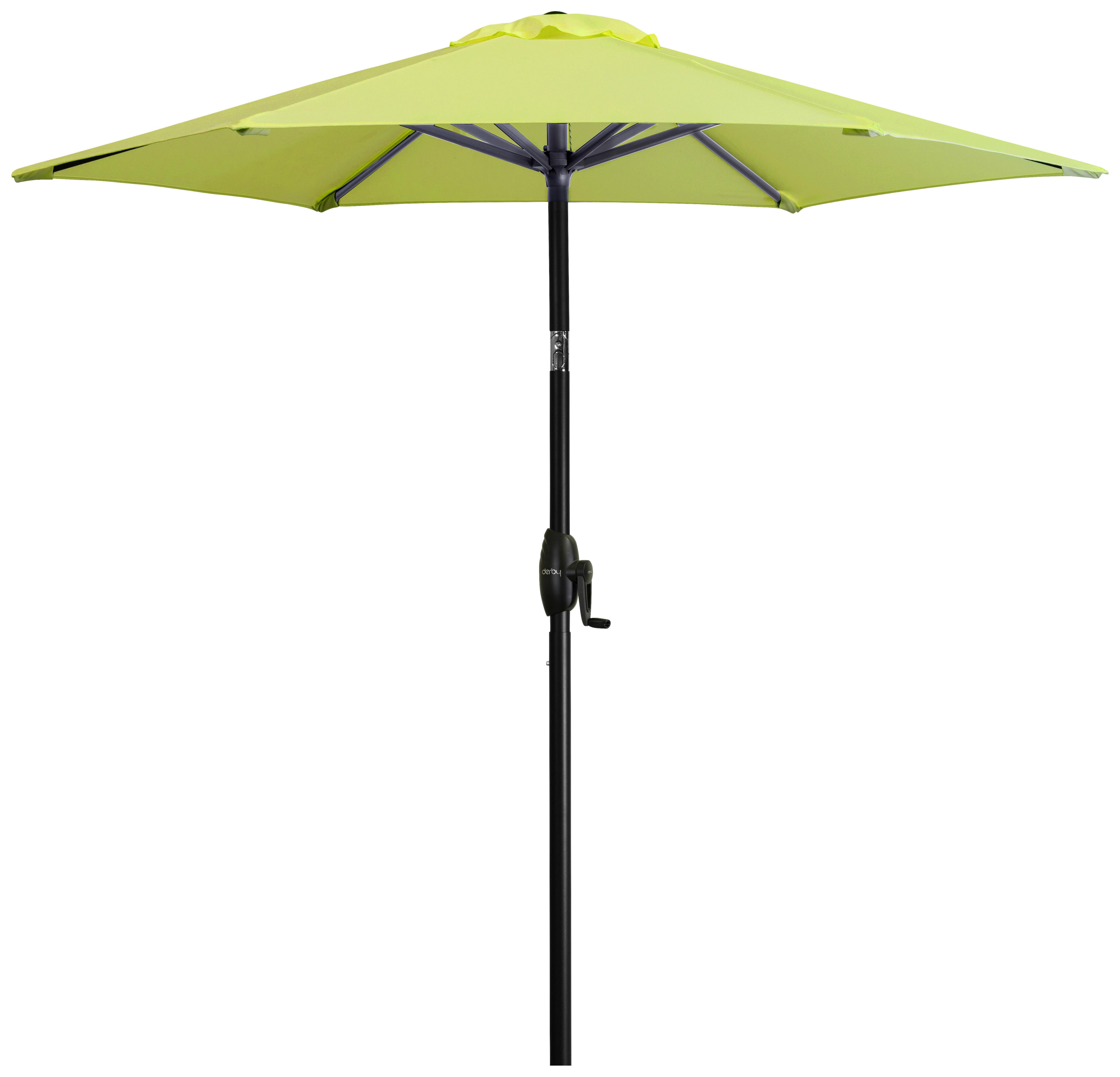 Sonnenschirm Basic Lift Dm: 182 Cm H: 210 Cm Grün