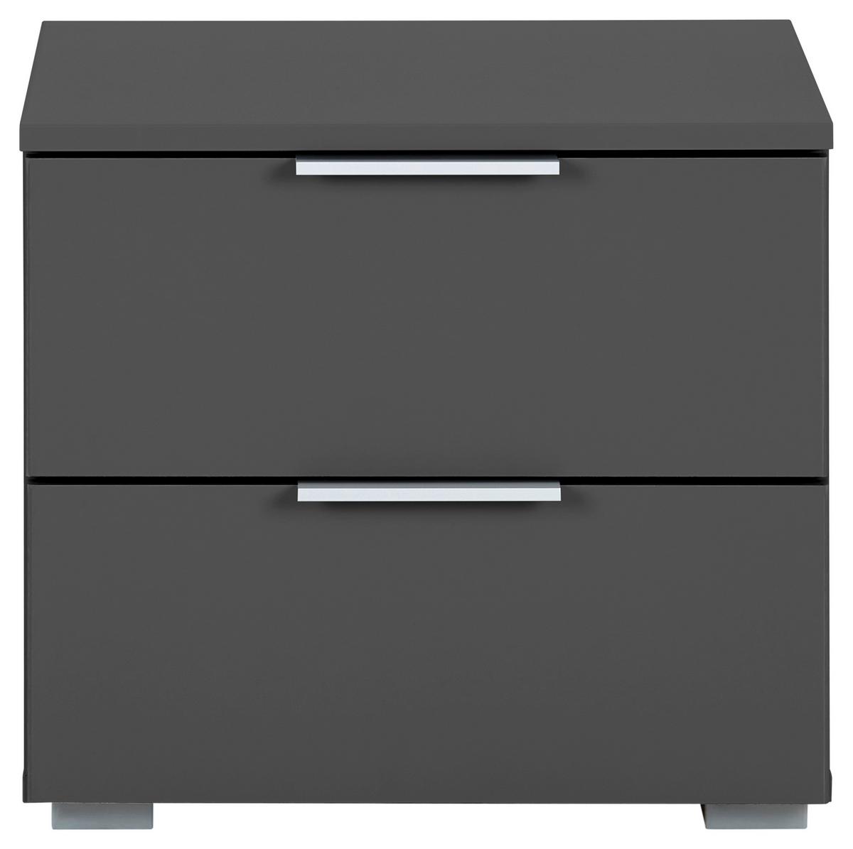 Nachtkästchen Alabama, Grau B: 40 Cm - Alufarben/Grau, MODERN, Holzwerkstoff (40/42/42cm) - Rauch Möbel