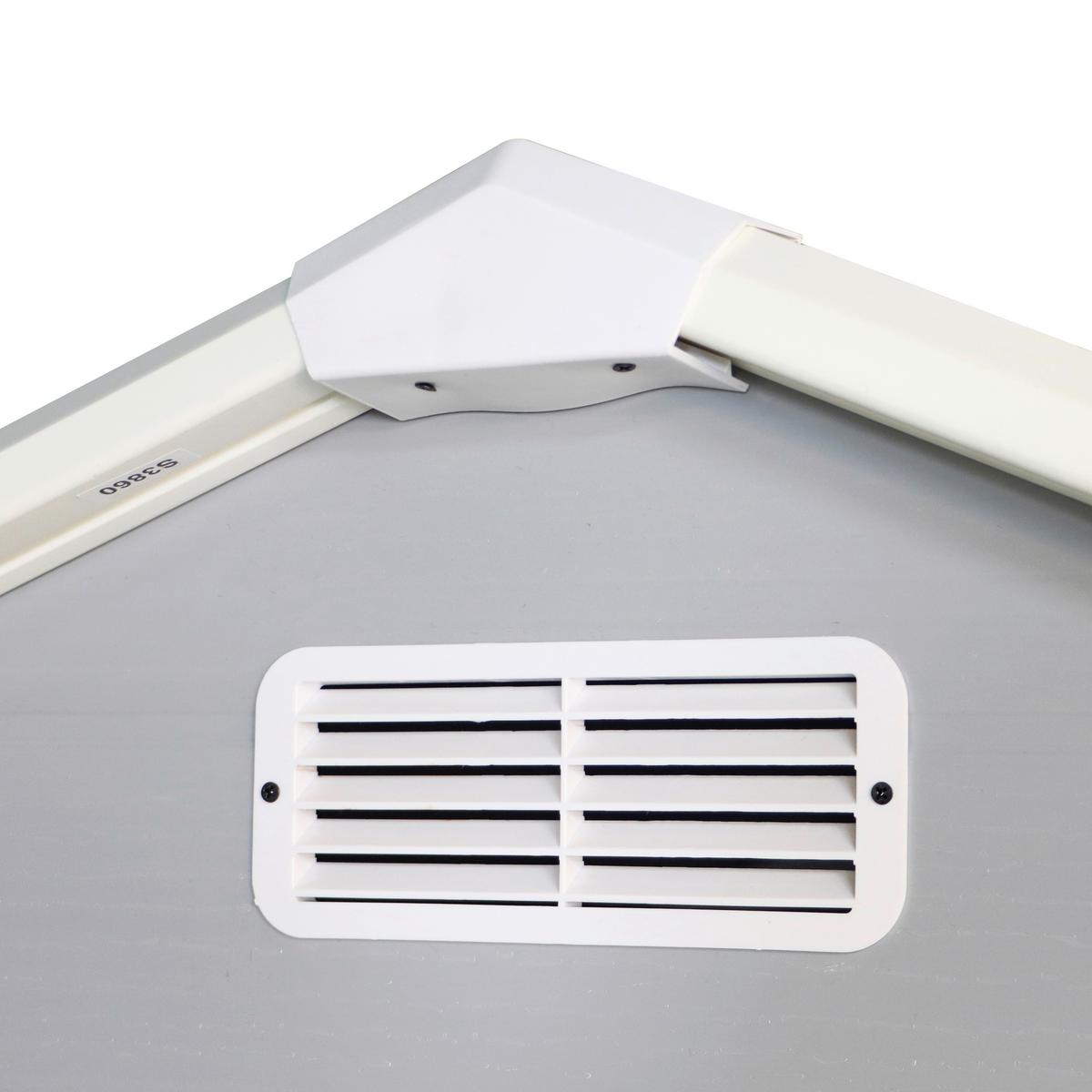 Gartenhaus Bayonne - Grau, MODERN, Kunststoff/Metall (182.5/220/103cm) - Homezone