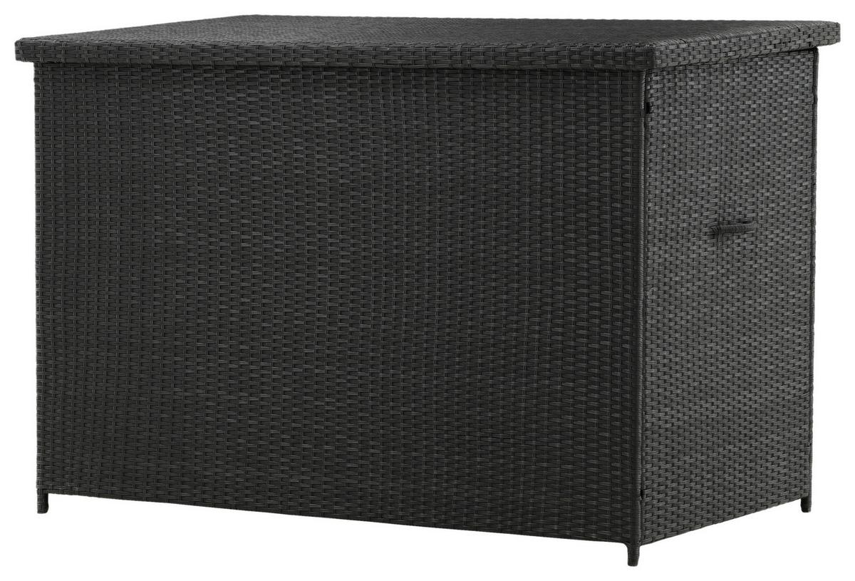 Kissenbox Amazon - Schwarz, KONVENTIONELL, Kunststoff (150/100/90cm) - Gardenson