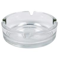 Aschenbecher Roman aus Glas, Klar D: ca. 10,5 cm - Klar, KONVENTIONELL, Glas (10.5cm)