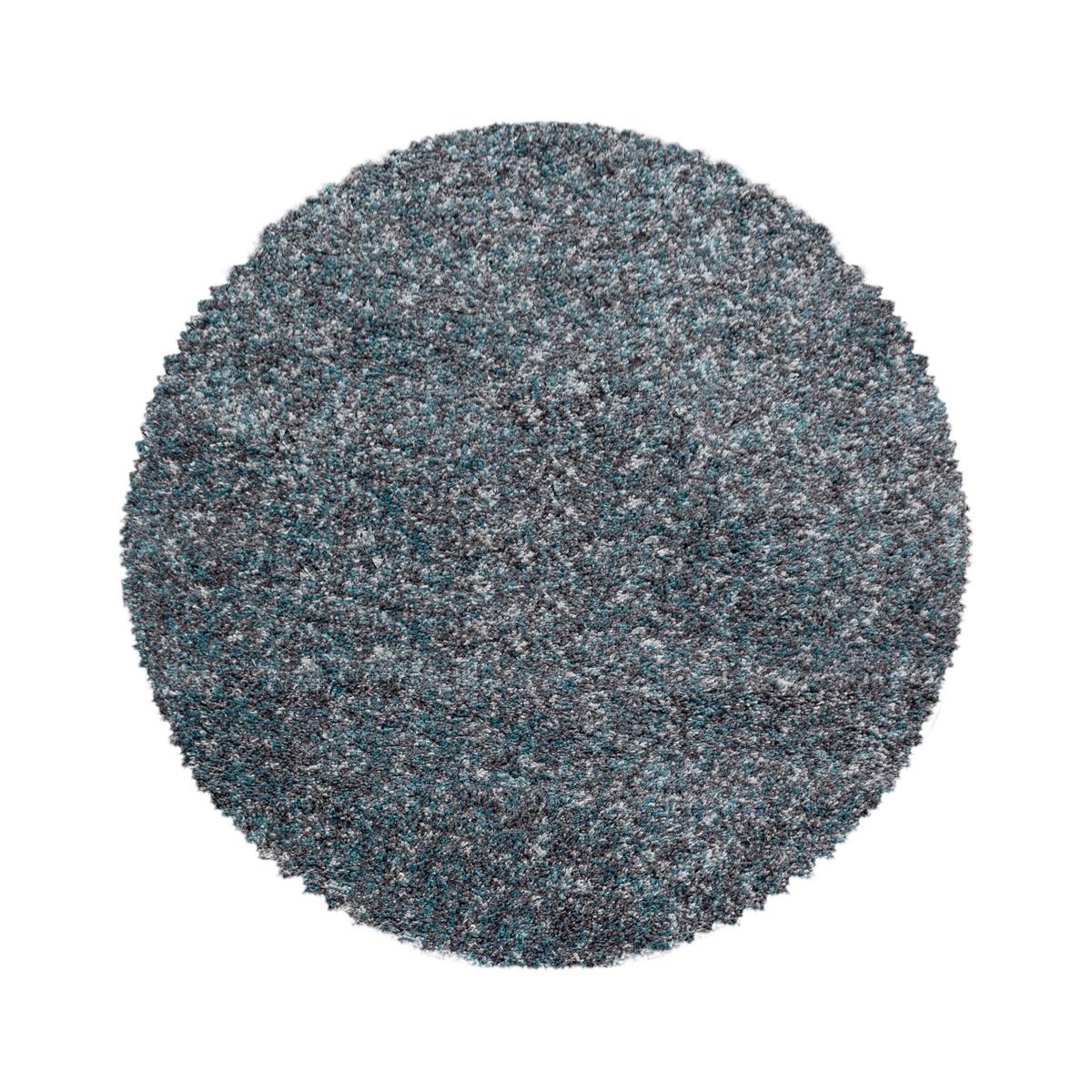 Hochflorteppich Enjoy - Blau, KONVENTIONELL, Textil (80/80cm) - Novel