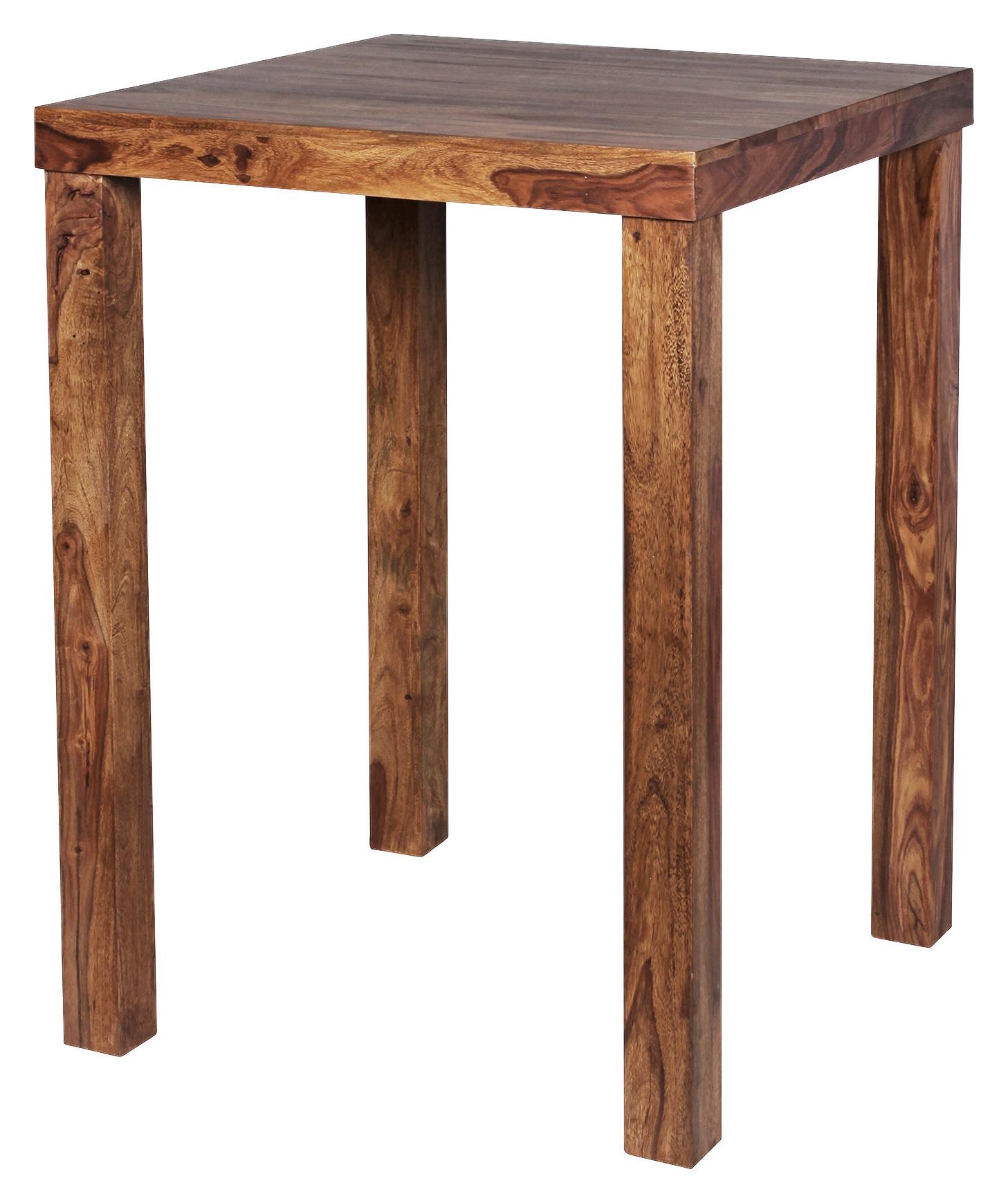 Bartisch Mumbai LxBxH 80x80x110 cm Sheesham Echtholz