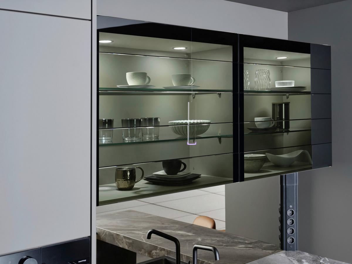 Einbauküche Sofia - Hellbraun/Hellgrau, MODERN, Holzwerkstoff - Vertico