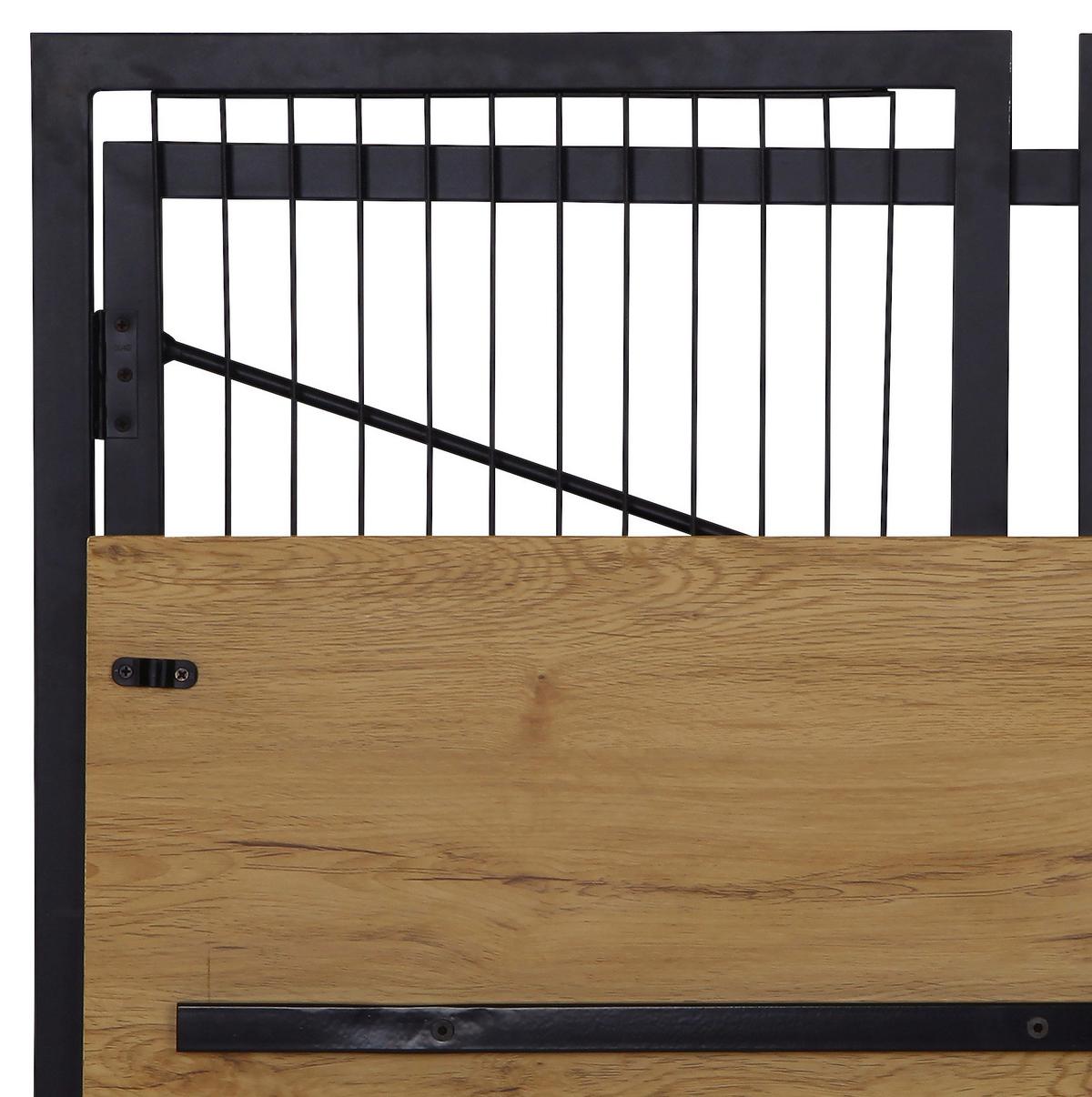 Schreibtisch Klappbar B 100cm H 75cm, Klapp, Eiche/Schwarz - Eichefarben/Schwarz, MODERN, Holzwerkstoff/Metall (100/75/50cm)