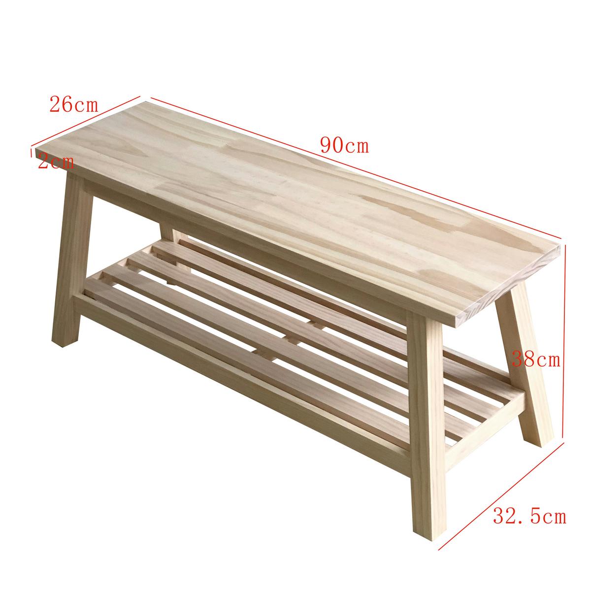 VIACÚČELOVÁ LAVICA FIDUS I -TREND- - prírodná farba, Konventionell, drevo (90/26/38cm) - Mömax