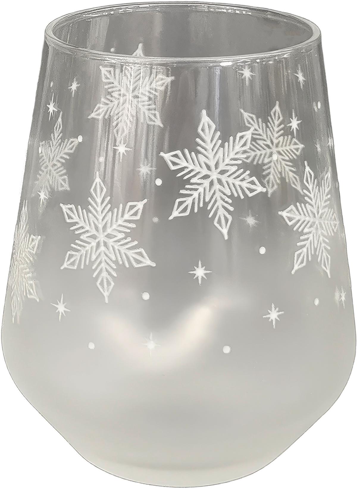 TRINKGLAS Snow - Weiß, Basics, Glas (425ml) - Luca Bessoni