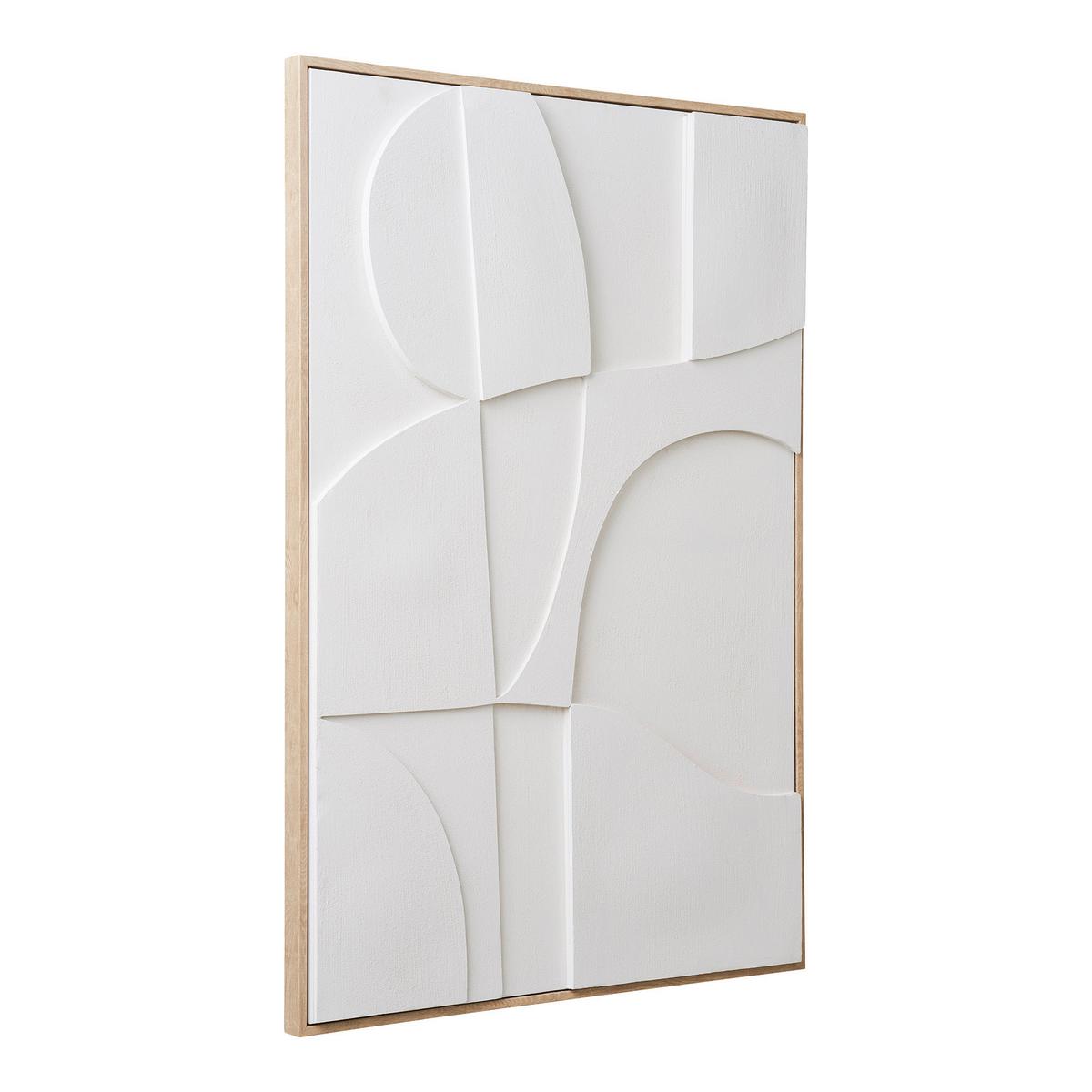 BILD Madeline Weiß B: 60 cm - Weiß/Naturfarben, Design, Textil (60/90/3cm)