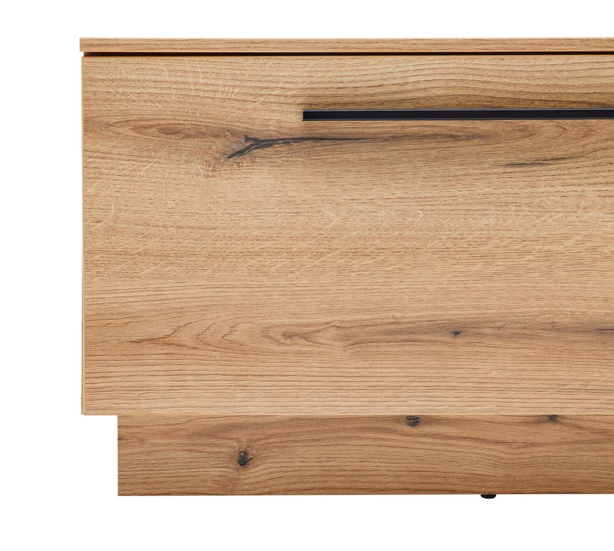 KOMODA POD TELEVIZI MATEO - černá, Moderní, kompozitní dřevo/plast (180/41/40cm) - Mömax