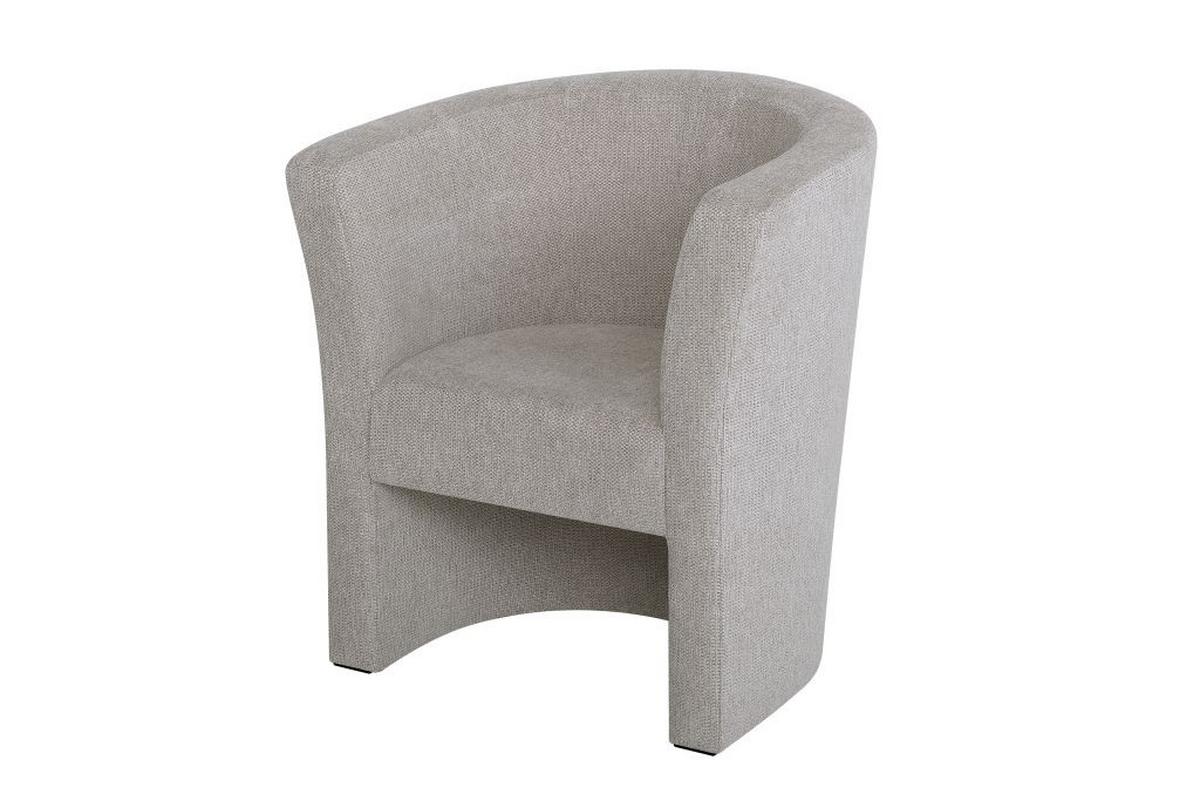 Koktailové kreslo PAUL, béžová tkanina GLOW - čierna/béžová, Konventionell, kompozitné drevo/textil (70/76/64cm) - P & B