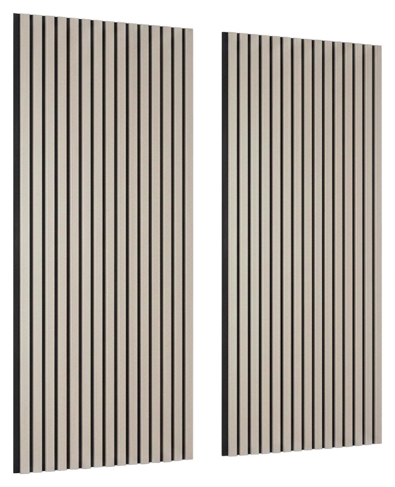AKUSTICKÝ PANEL LUCIA -SB- - sivá, Modern, kompozitné drevo/textil (60/120/1,5cm) - Mömax
