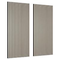 AKUSTICKÝ PANEL LUCIA -SB- - sivá, Modern, kompozitné drevo/textil (60/120/1,5cm) - Mömax