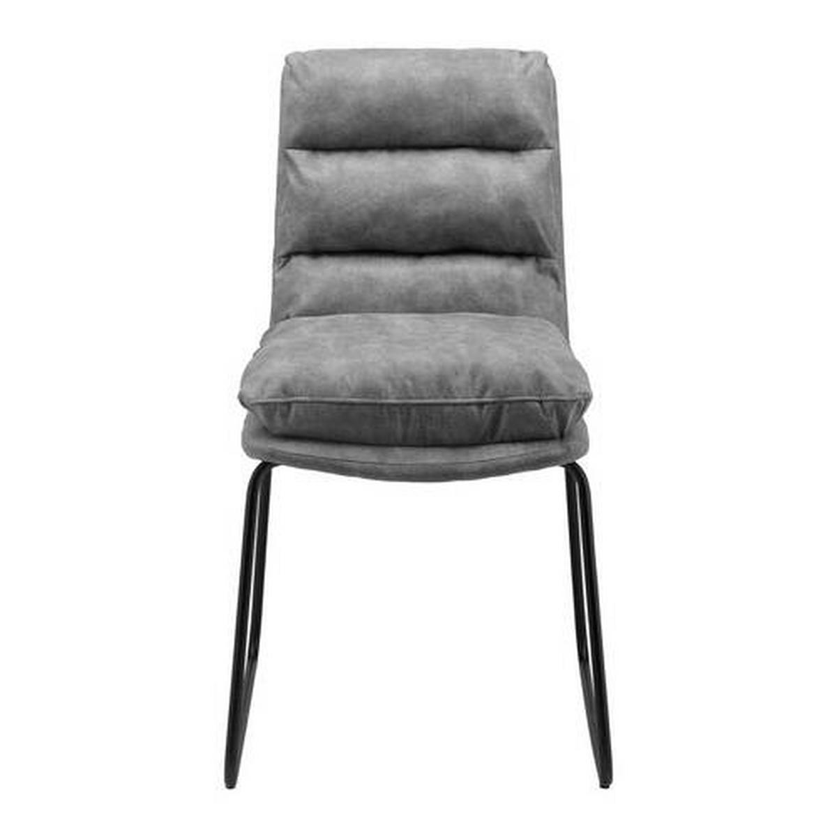 Jídelní židle KONA šedá - šedá/černá, Moderní, kov/dřevo (48/90/65cm) - P & B