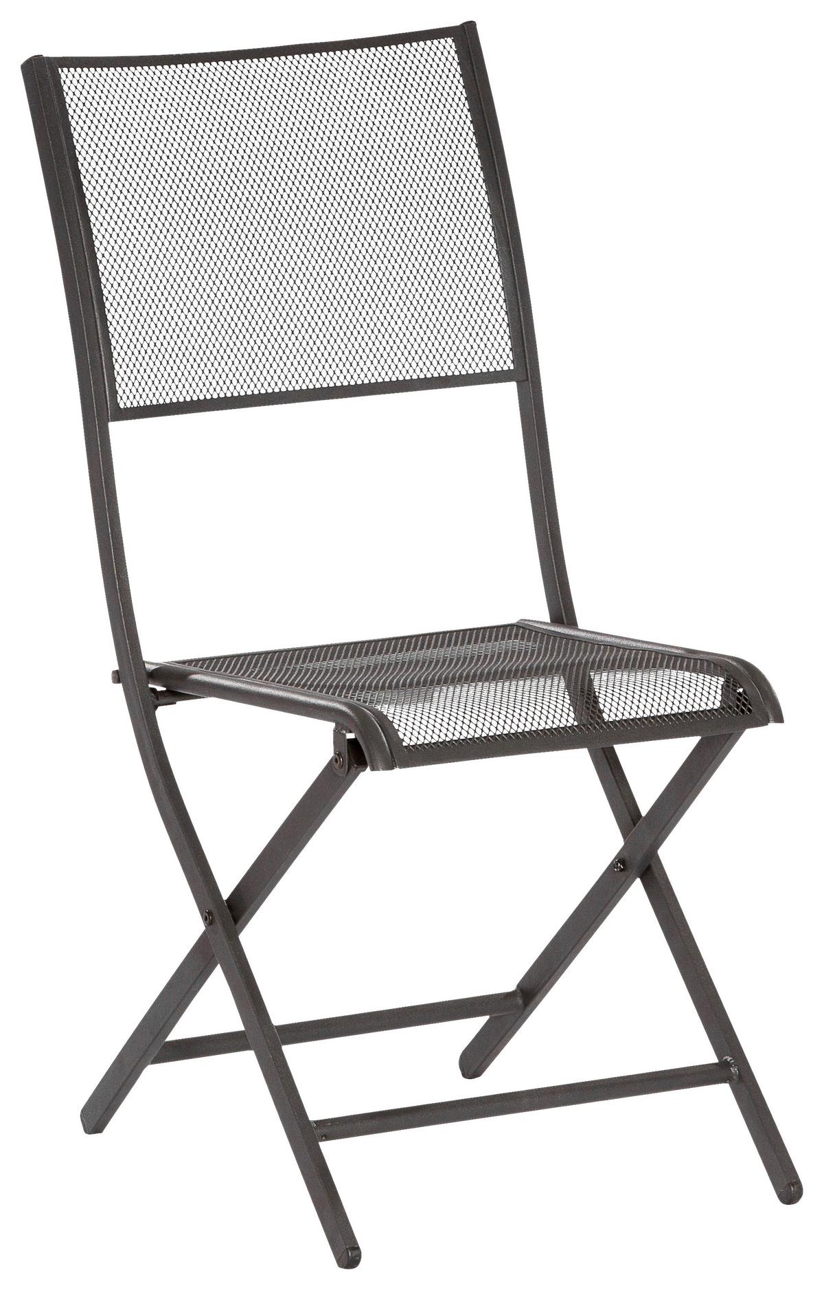 Balkonset Samos Set 3tlg. - Graphitfarben, MODERN, Metall - Gardenson