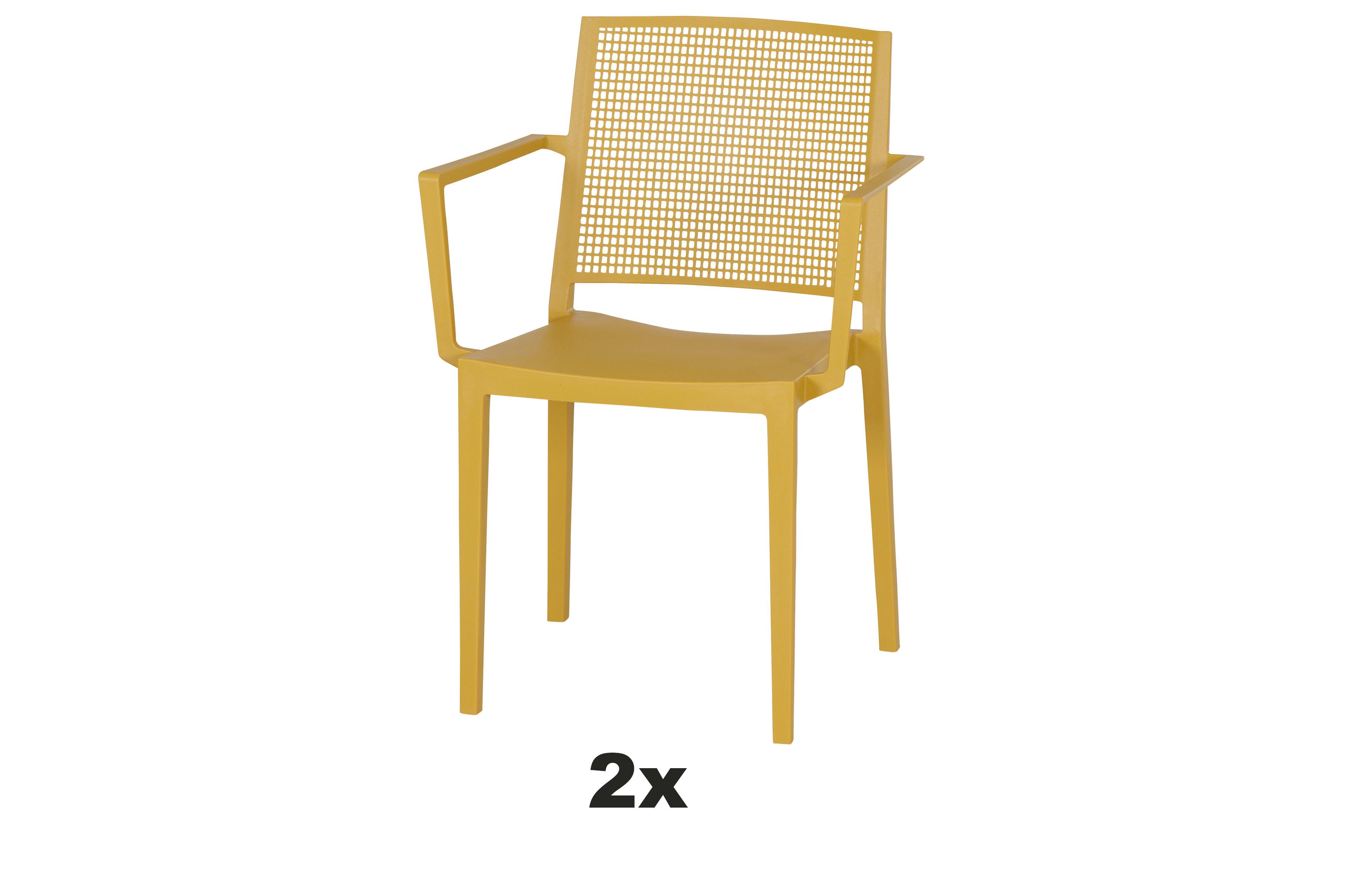 Stapelstuhl T20096 - Gelb, Basics, Kunststoff (46/80/56cm) - Siena Garden