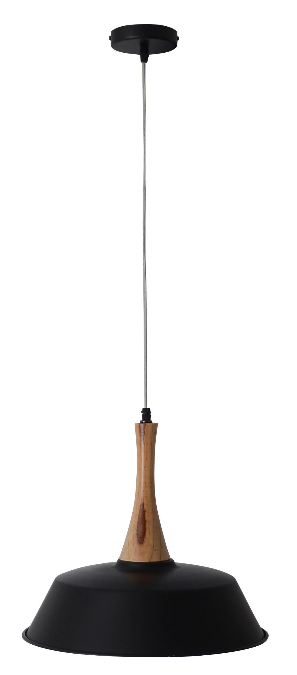 Hängeleuchte Culum H: 120 cm 1-Flammig, Schwarz/Kupfer - Schwarz/Kupferfarben, KONVENTIONELL, Holz/Metall (36/120cm) - Näve