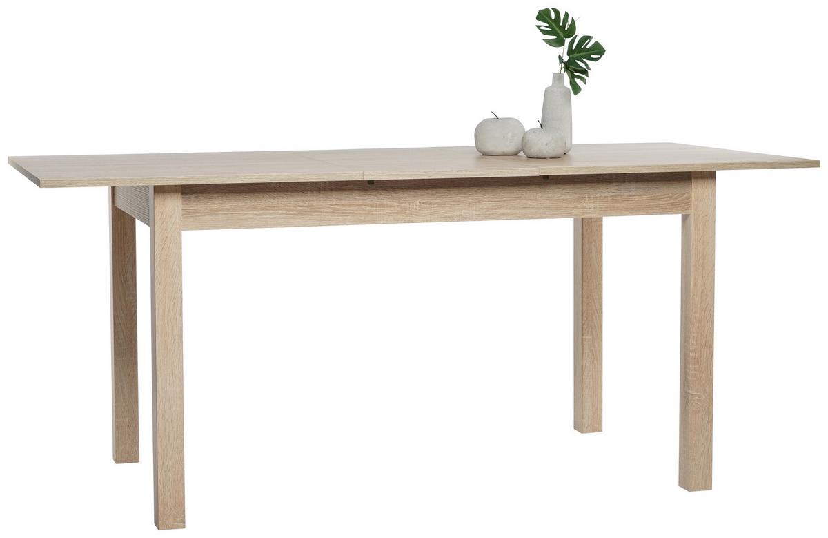 Esstisch ausziehbar Coburg 140-180x80 cm Eiche Dekor - Sonoma Eiche, Design, Holzwerkstoff (140/80/76,5cm) - MID.YOU