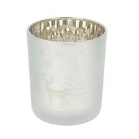 Mécsestartó Amalie - aranyszínű/ezüstszínű, Konventionell, Üveg (8,8/10cm) - Luca Bessoni