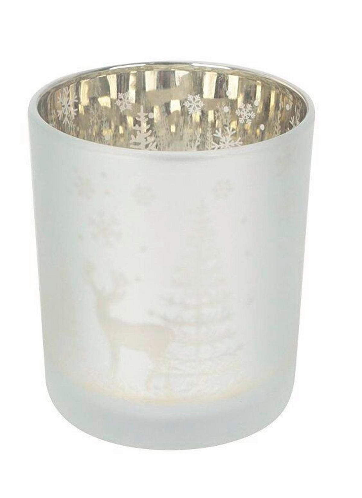 Mécsestartó Amalie - aranyszínű/ezüstszínű, Konventionell, Üveg (8,8/10cm) - Luca Bessoni