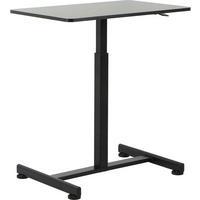 PÍSACÍ STÔL DANNY - čierna, Modern, kov/kompozitné drevo (75/48/75-110cm) - Mömax