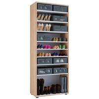 Schuhschrank Vandol Sonoma Eiche Dekor B: 71 cm - Sonoma Eiche, Design, Holzwerkstoff (71/180/37cm) - MID.YOU