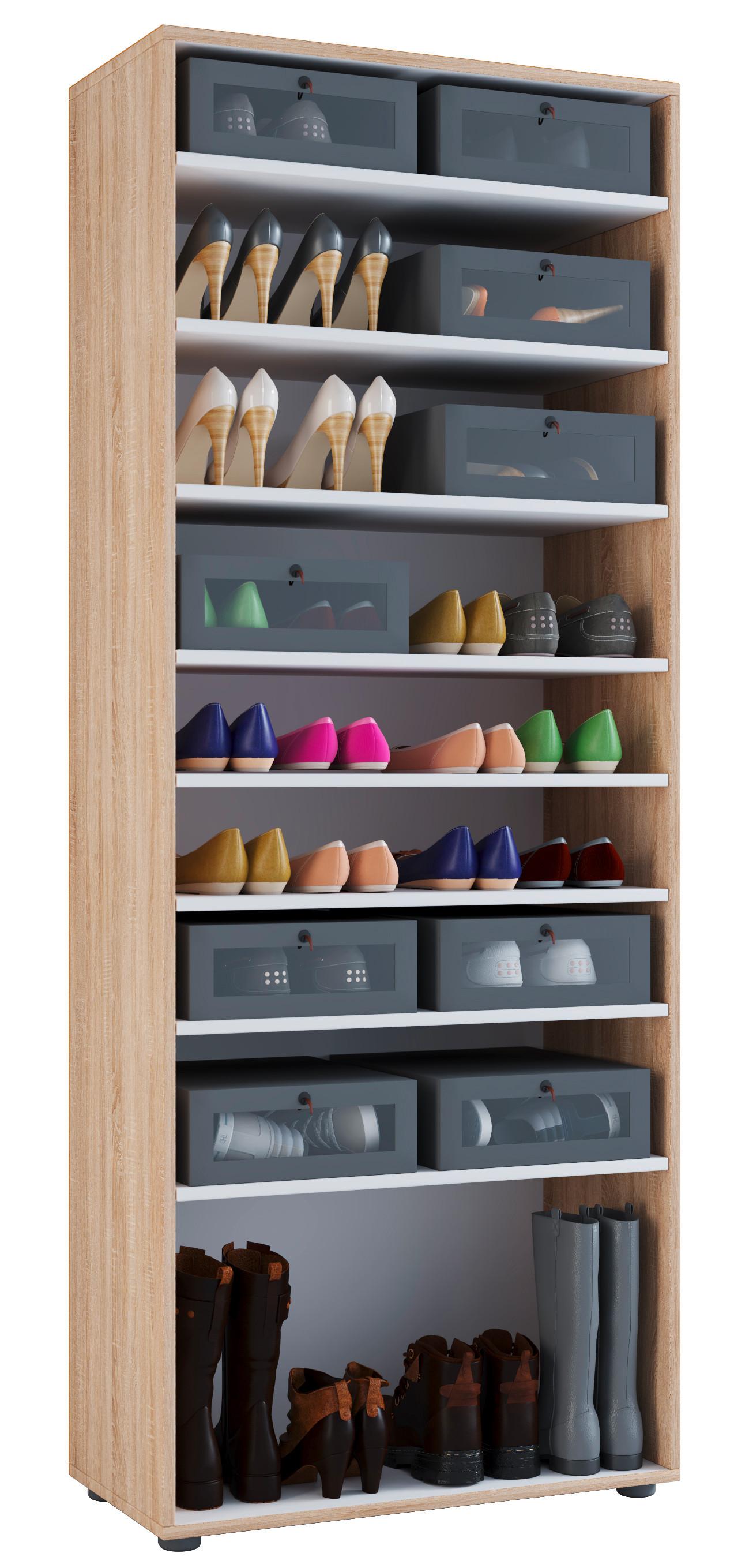 Schuhschrank Vandol Sonoma Eiche Dekor B: 71 cm