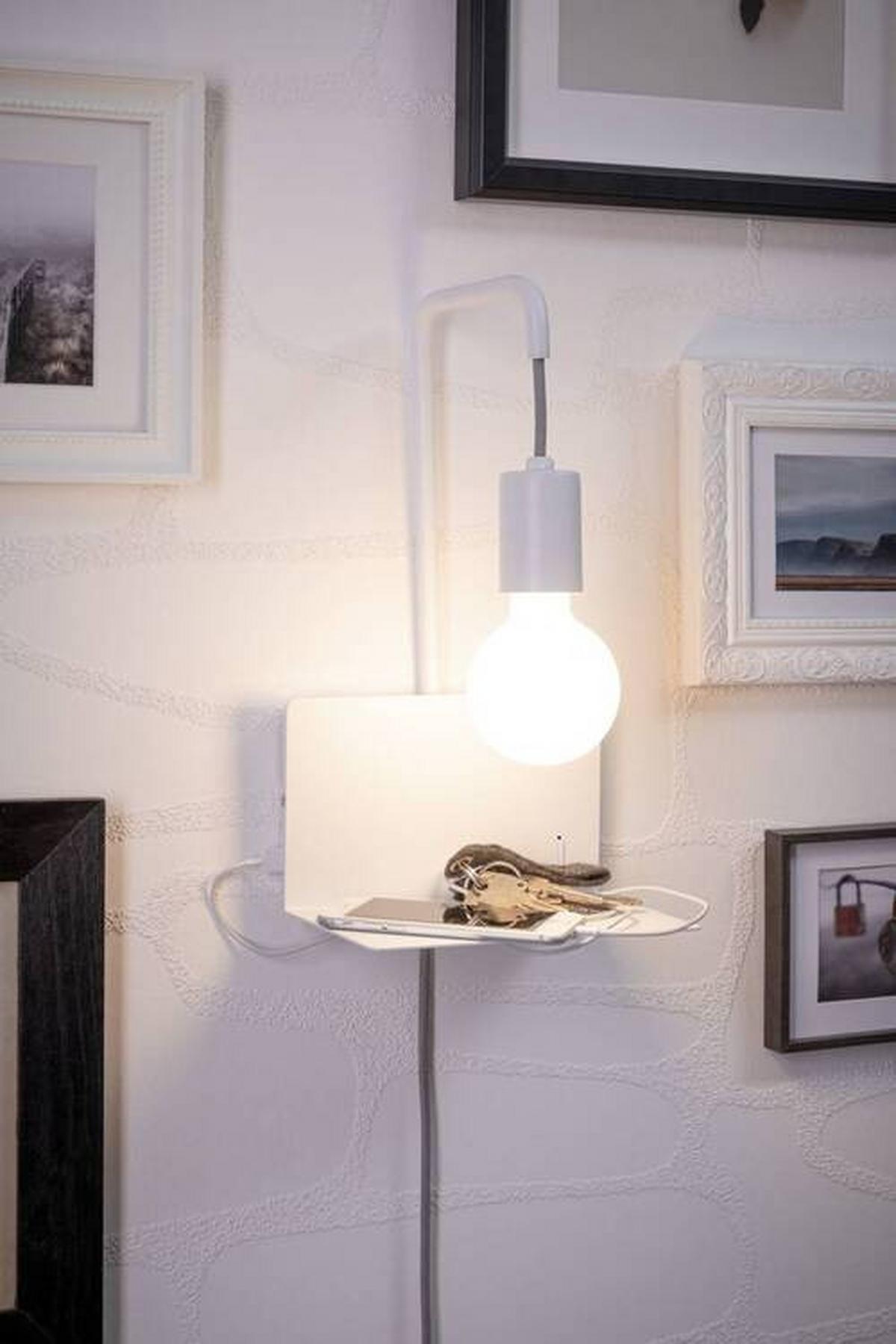 Led-wandleuchte Calvani 1-Flammig Usb-Anschluss - Weiß, Basics, Metall (20/35cm) - Paulmann