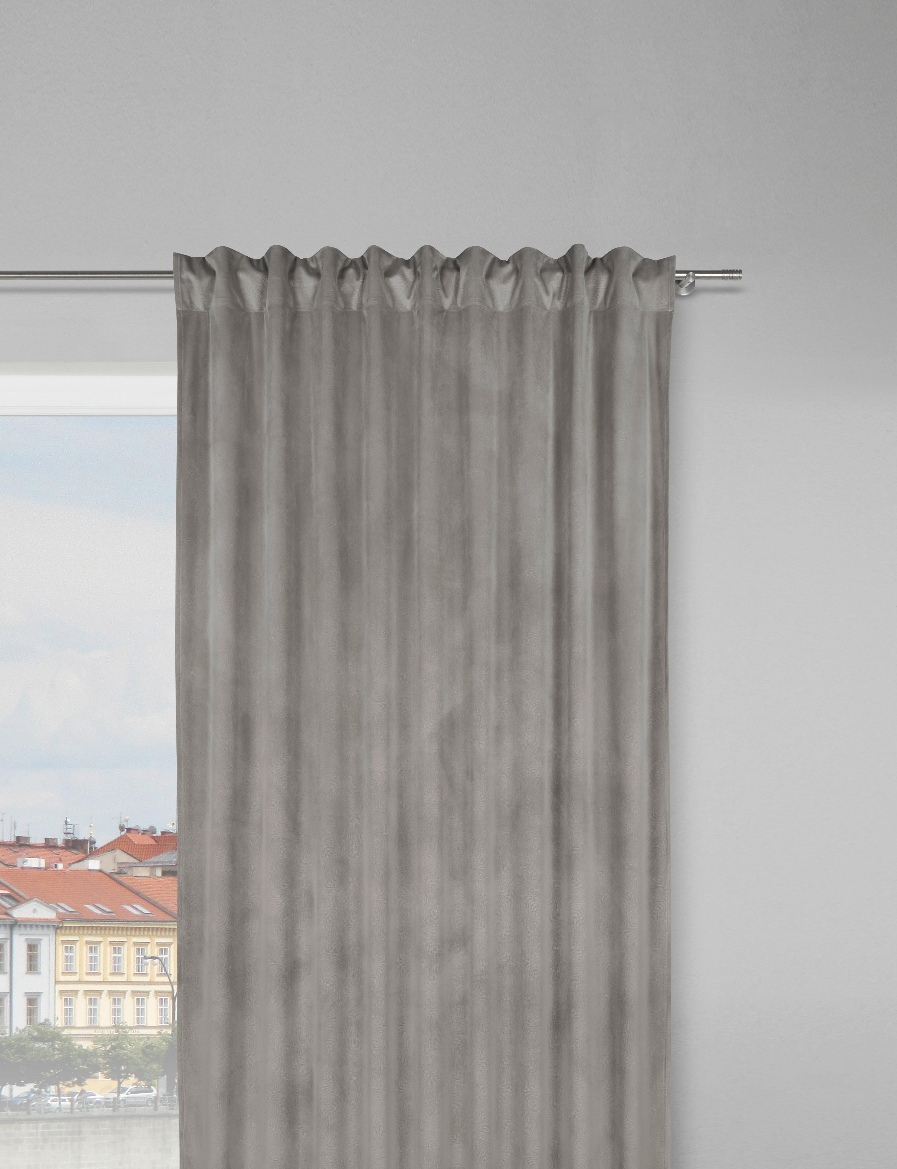 Hotový závěs Bianca, 140/245cm, kámen - světle šedá, Konvenční, textil (140/245cm) - Modern Living