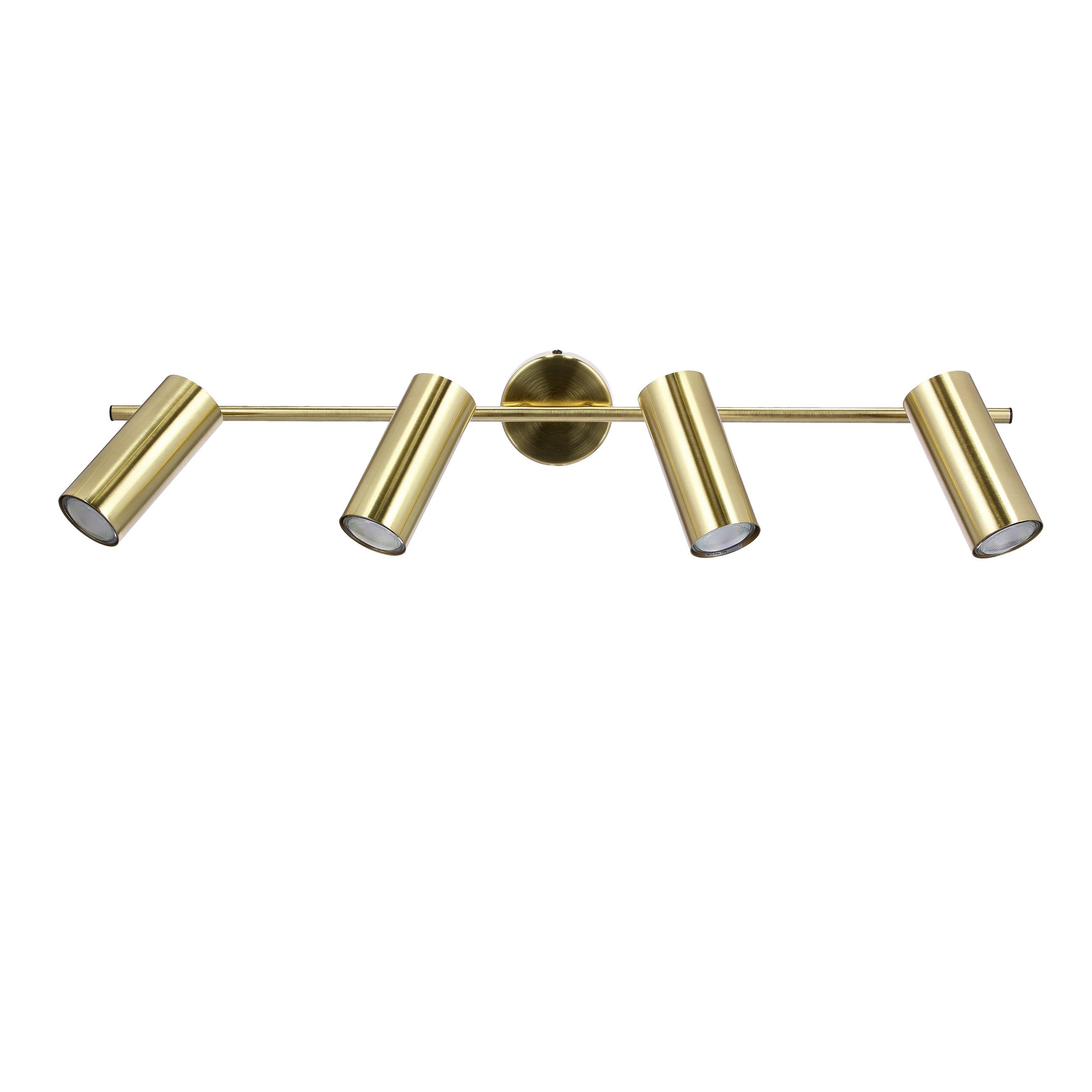 DECKENSTRAHLER 94-01740 - Messingfarben, KONVENTIONELL, Metall (76/9/18cm)