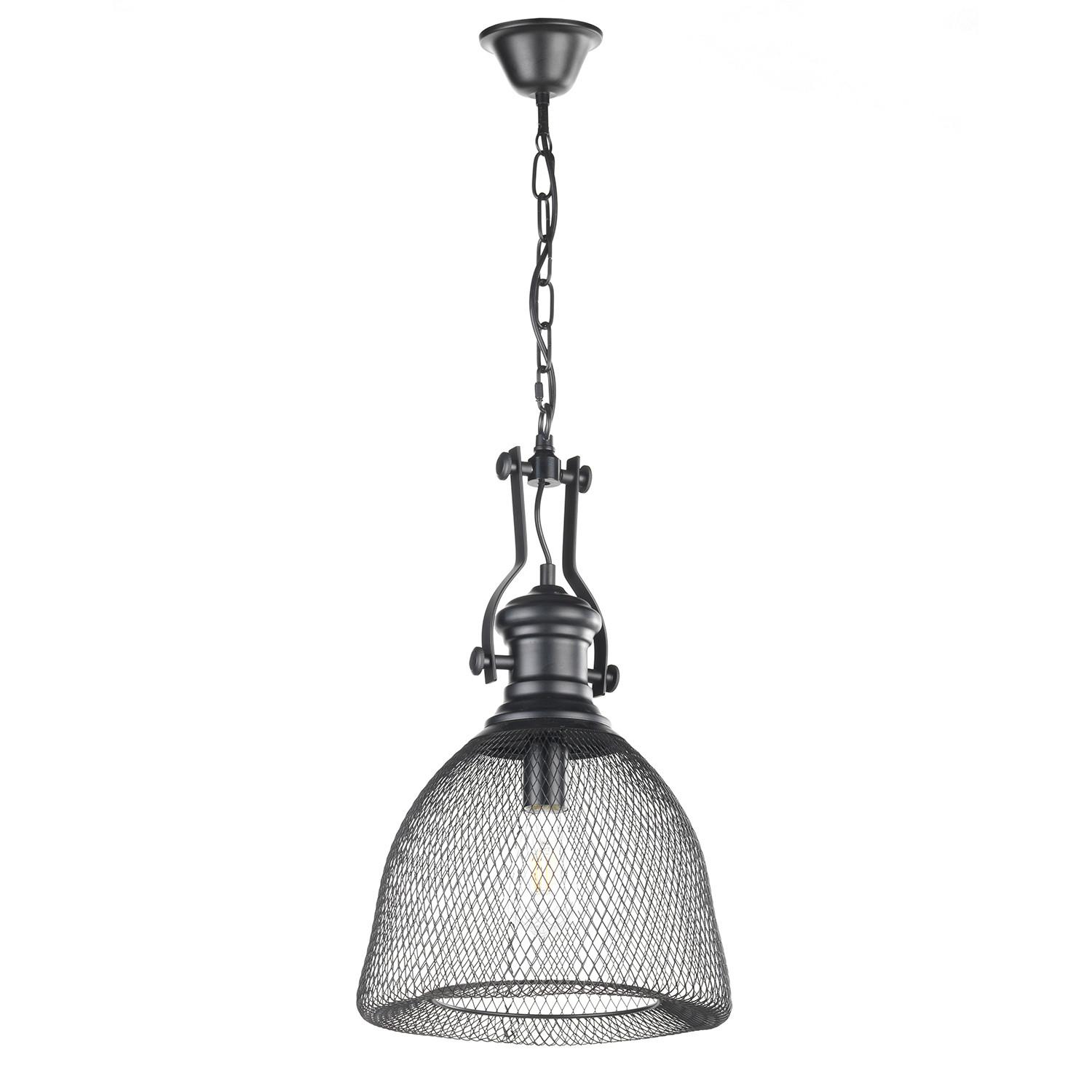 Hängeleuchte 4908/S - Schwarz, KONVENTIONELL, Metall (32/90cm)