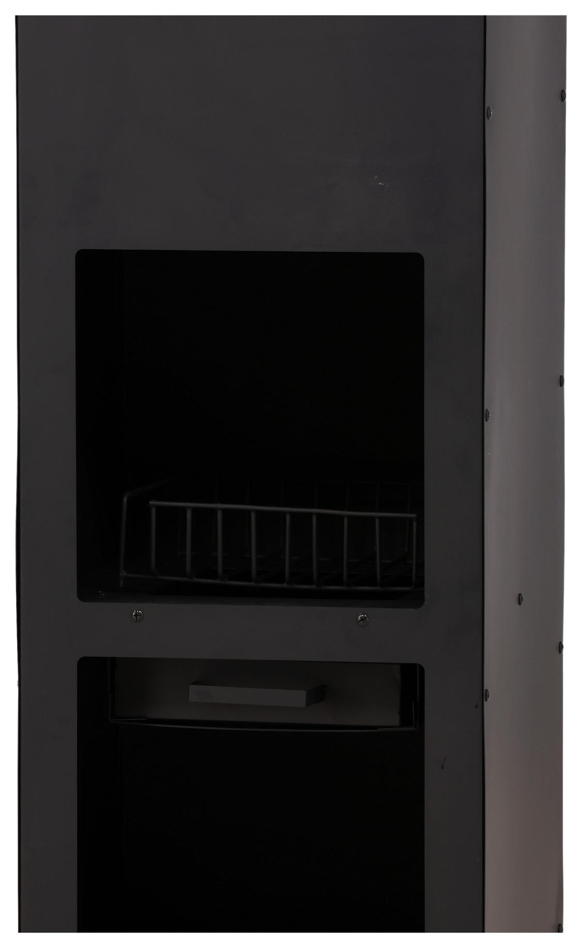 Feuerstelle Makarima - Schwarz, KONVENTIONELL, Metall (45/199/45cm) - Gardenson