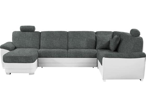 Wohnlandschaft in U-Form Sava 153x329x212 cm - Silberfarben/Weiß, MODERN, Karton/Holz (153/329/212cm) Wohnlandschaft in U-Form Sava 153x329x212 cm - Silberfarben/Weiß, MODERN, Karton/Holz (153/329/212cm)