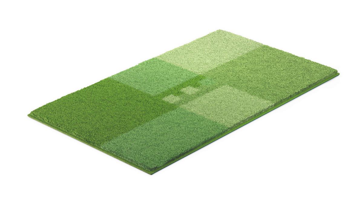 Badematte Merkur - Grün, Basics, Textil (65/115cm) - Grund