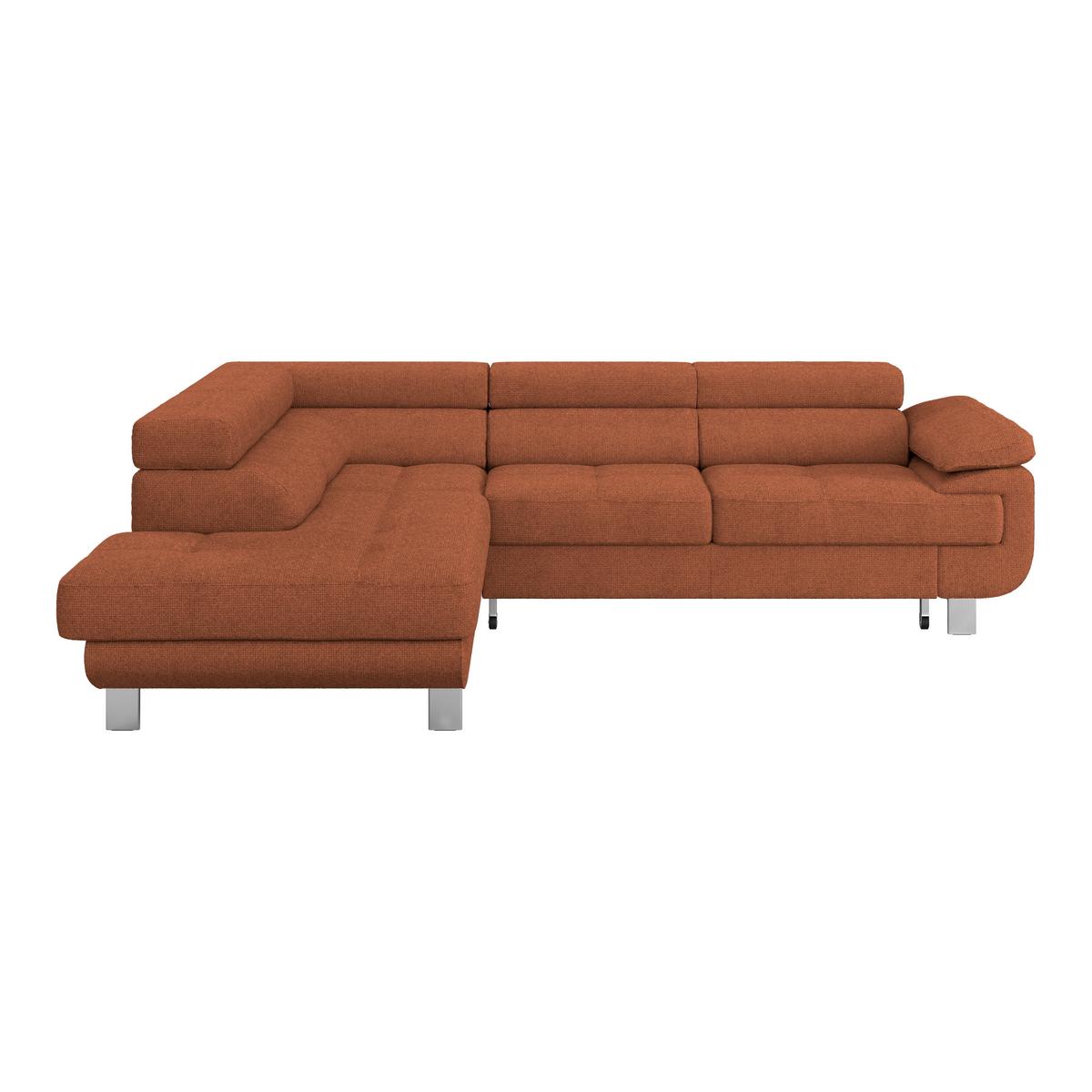 Ecksofa Savona - Rostfarben, MODERN, Textil (230/270cm) - Ondega