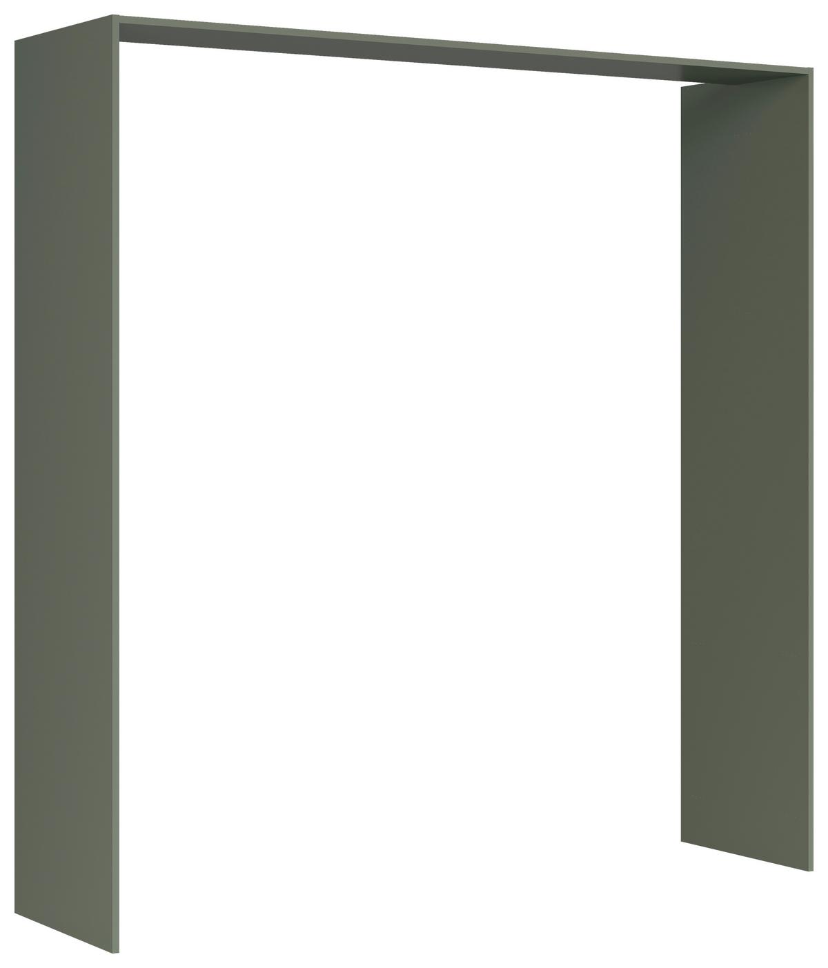 Paspartový rám, š.214 cm, dekor Smoke zelená - tmavozelená, Basics, kompozitné drevo (213,7/222,7/58,5cm) - Visiona