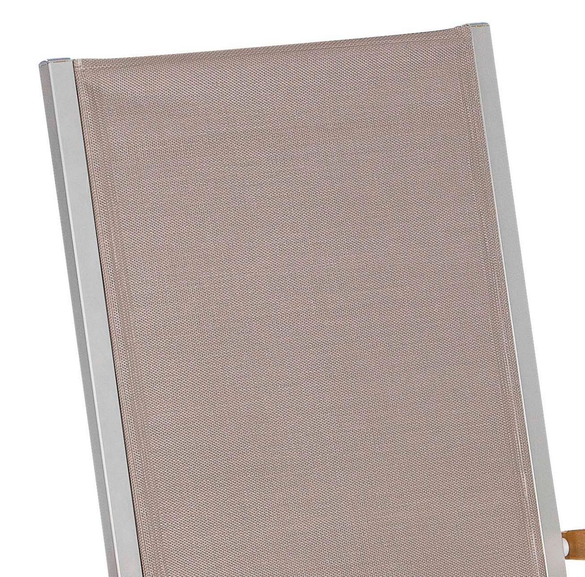 Gartengarnitur 5-Tlg. Naxos Alu/Holz/Textil - Silberfarben/Grau, ROMANTIK / LANDHAUS, Holz/Textil - Gardenson