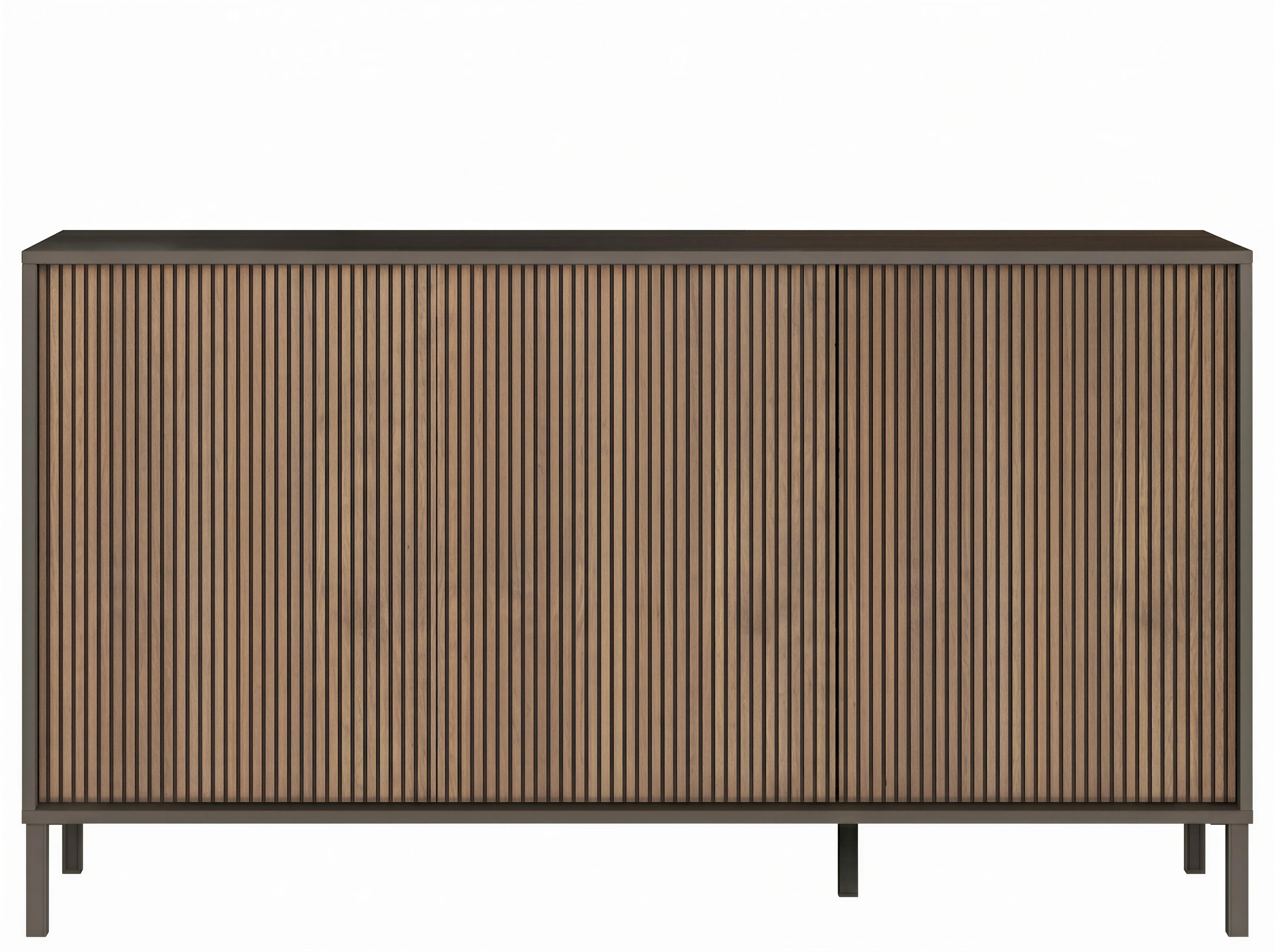 Sideboard Cortina Braun/Lavagrau B: 155cm - Lavagrau/Braun, MODERN, Holzwerkstoff (155/84/40cm)