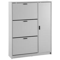 SKRINKA NA TOPÁNKY WL6.868 - čierna/biela, Design, kov/kompozitné drevo (90/120/24cm) - MID.YOU