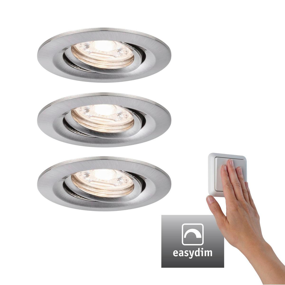 LED-Deckenleuchte Ø 6,6 cm 3-Flammig, dimmbar - Design (6,6cm) - Paulmann