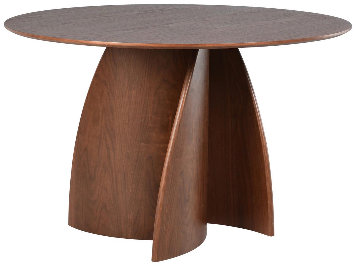 Esstisch Atlas Walnussfarben D: 120 cm - Walnussfarben, MODERN, Holz/Holzwerkstoff (120/120/75cm) - Livetastic