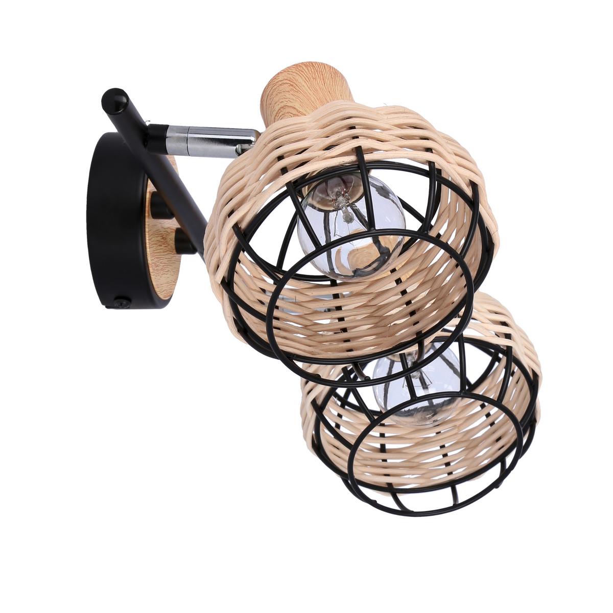 Strahler 92-12203 Tajga - Schwarz, Natur, Holz/Metall (44/12/18cm)