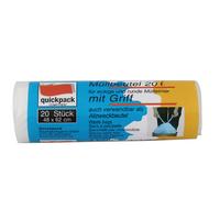 Müllbeutel Sam, 20 Liter Sam - Transparent, KONVENTIONELL, Kunststoff - Quick Pack