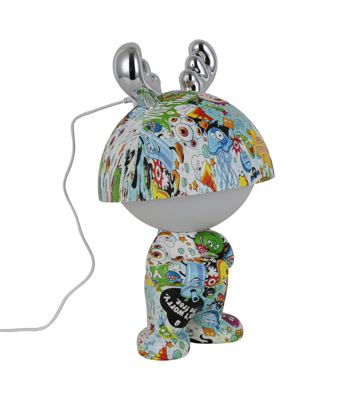 DEKORAČNÍ LED SVÍTIDLO LEA - barvy chromu/vícebarevná, Moderní, kov/plast (17/30cm) - Mömax