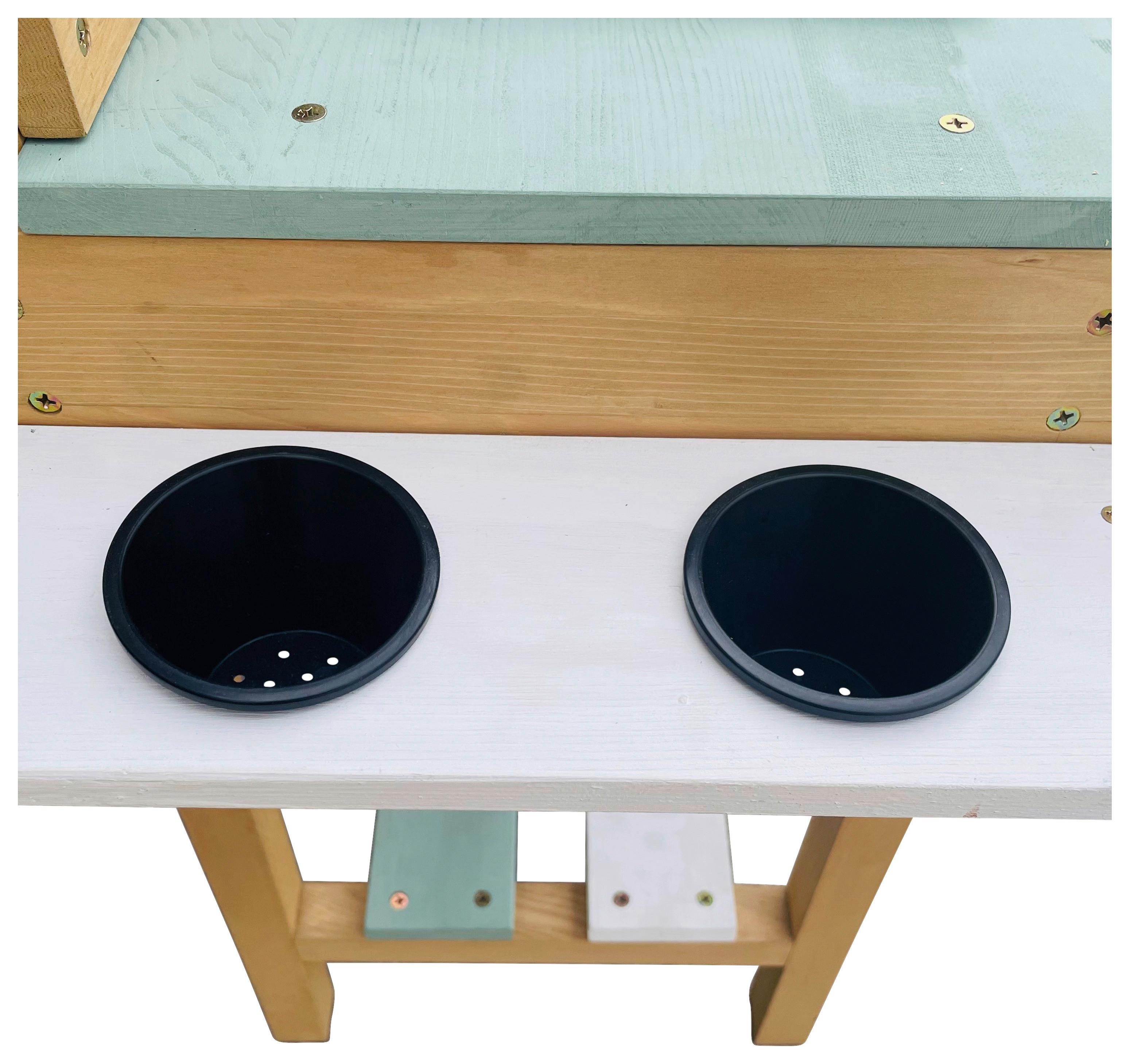 Sand- und Wassertisch A031.038.00 - Braun/Weiß, KONVENTIONELL, Holz (80/88/33cm) - Ambia Garden