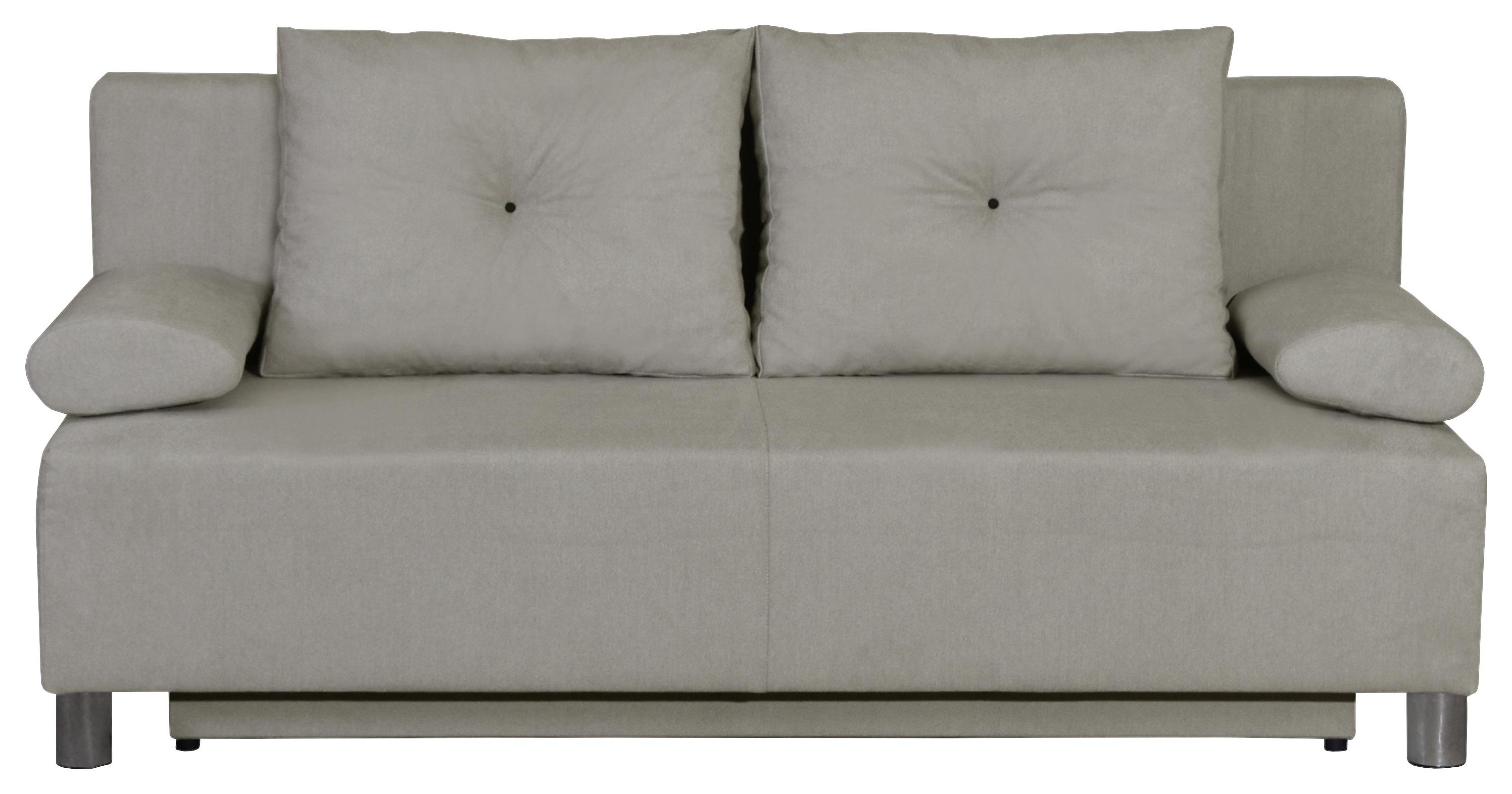 Kanapé Ibiza - bézs, Romantik / Landhaus, faalapú anyag/textil (190/90/85cm)