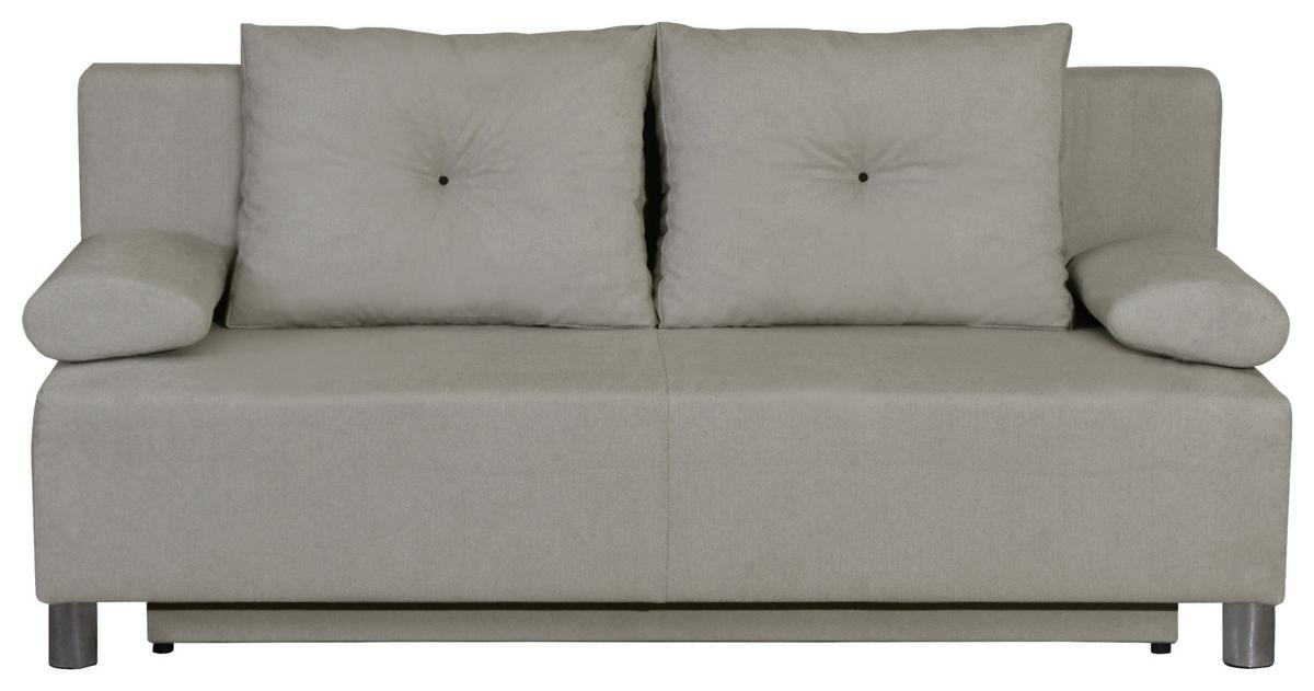 Kanapé Ibiza - bézs, Romantik / Landhaus, faalapú anyag/textil (190/90/85cm)