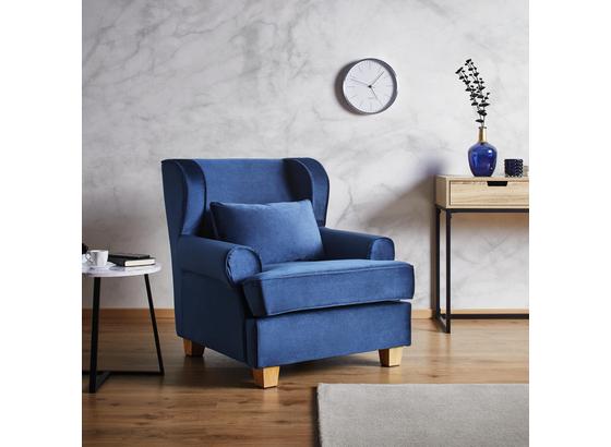 Tv Kreslo Matteo - modrá, Moderný, drevo/textil (86/86/90cm) - Mömax modern living Tv Kreslo Matteo - modrá, Moderný, drevo/textil (86/86/90cm) - Mömax modern living