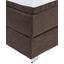 Boxspringbett Opera 180x200 Dunkelbraun - Chromfarben/Dunkelbraun, KONVENTIONELL, Holz/Holzwerkstoff (180/200cm)