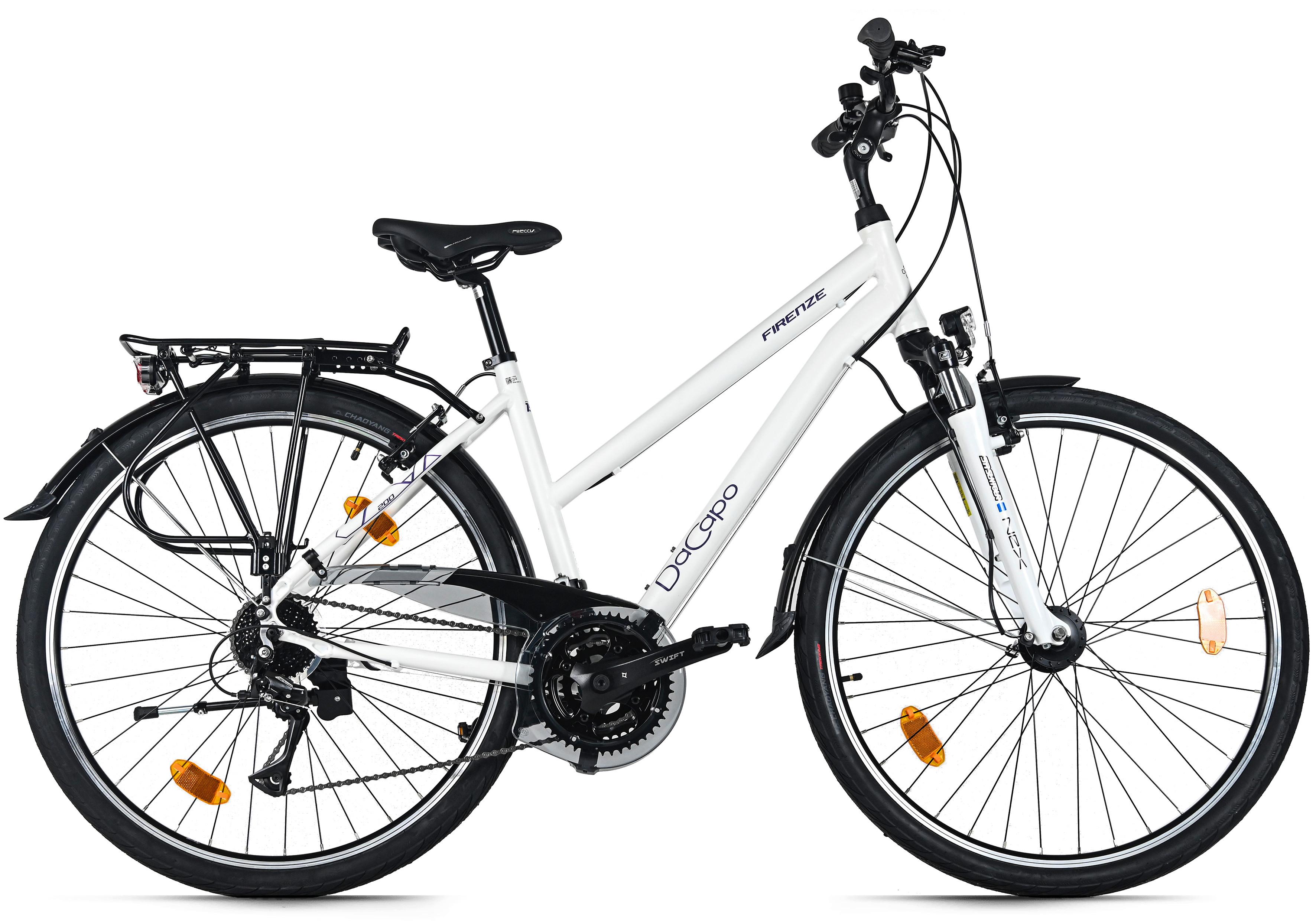 Trekkingrad Damen 28 Zoll - Weiß, Basics, Metall (25/140/60cm)