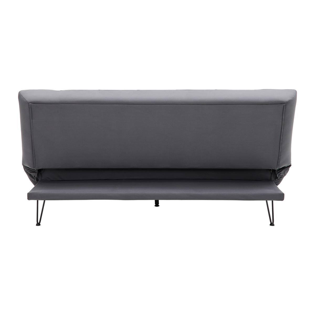 Rozkladacia pohovka GELI - čierna/tmavosivá, Modern, kov/drevo (192/88/97cm) - P & B